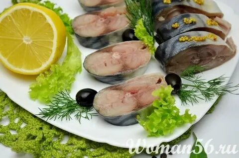 Скумбрия соленая сухим способом