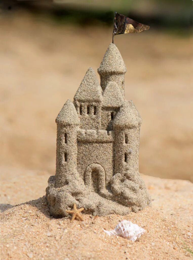 Make a sandcastle