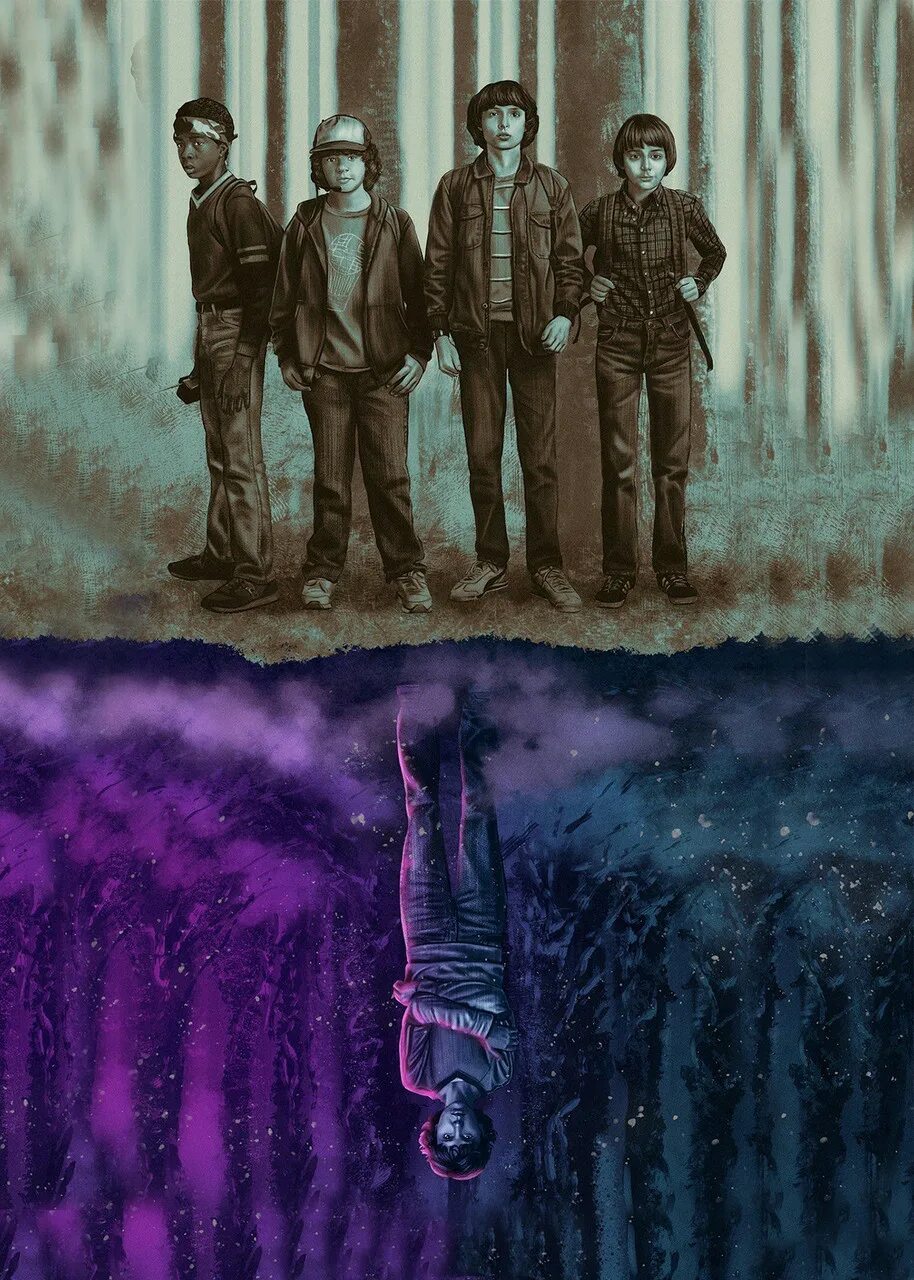 Изнанка очень странные. Очень странные дела / stranger things. уилл байерс 4 сезон. stranger things стивен кинг. байерс осд постер.