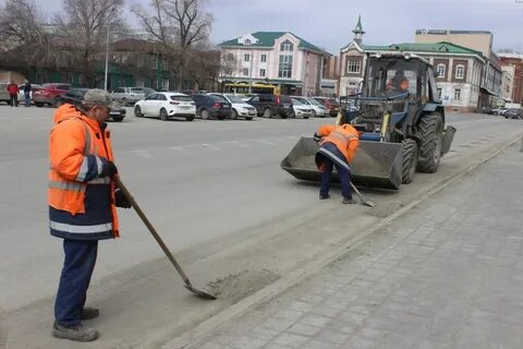 Чистка тротуаров