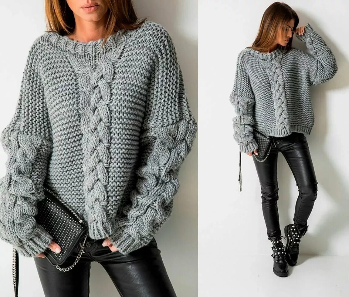 кофта большими спицами. красная вязаная кофта. кофта большими спицами. теплый вязаный свитер.