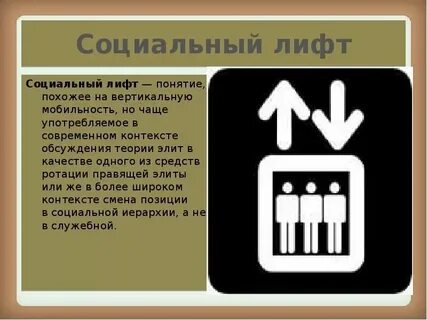 Социальные лифты для каждого примеры