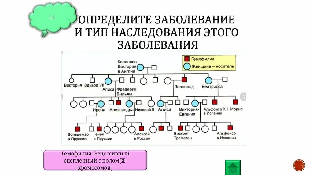 Гемофилия у человека наследуется