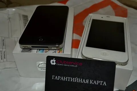 Распаковка iPhone 4S в белом цвете на русском языке (видео) .