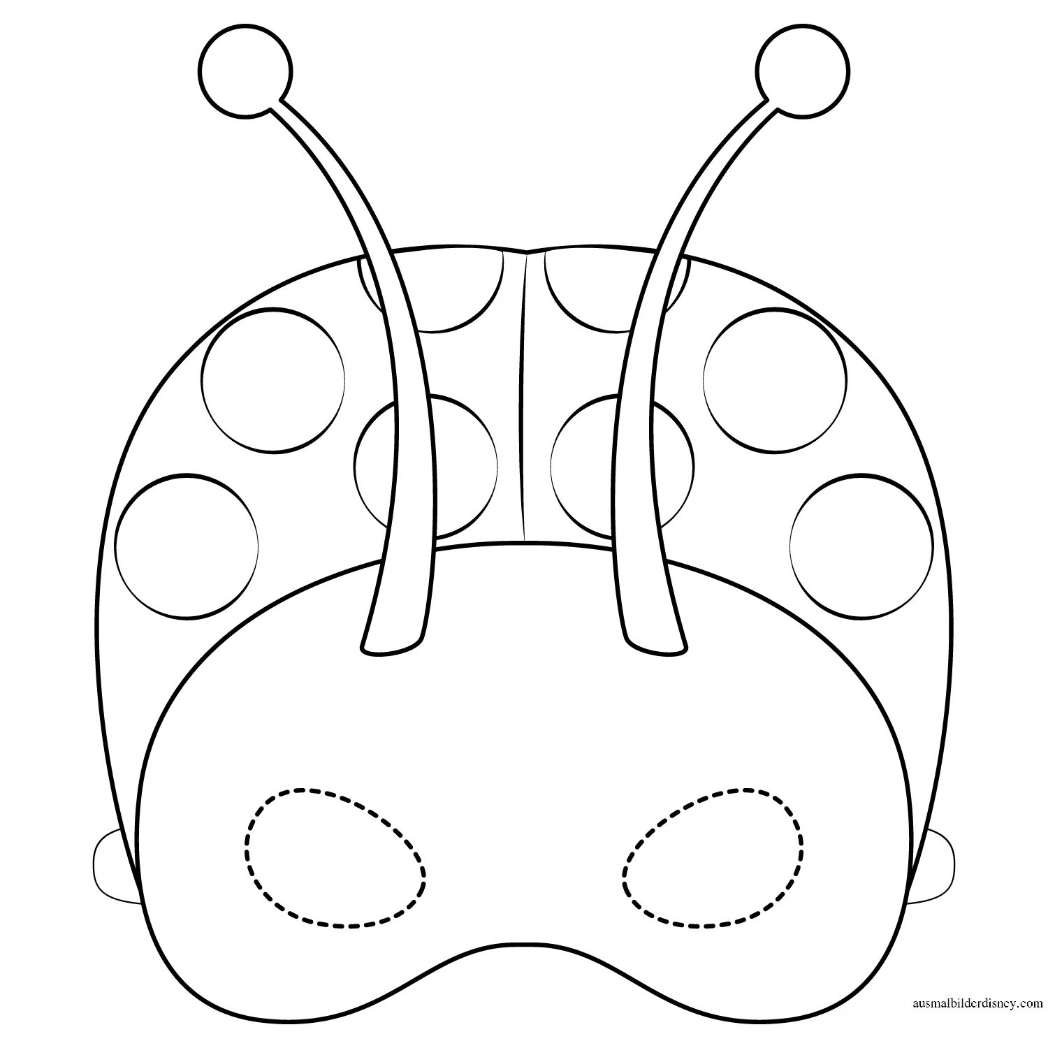 Маски мухи распечатать. Маска Божьей коровки. Божья коровка маска для детей. Маска Божья коровка раскраска. Маска раскраска для детей.