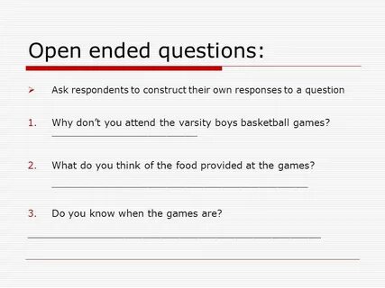 Open question
