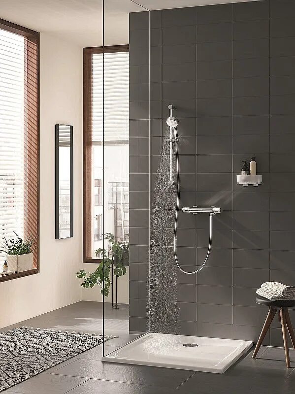 Grohe grohtherm 1000 performance. 34776000 grohe душевая стойка. душевая стойка grohe retro-fit 180 26190000 хром. мыльница grohe tempesta.