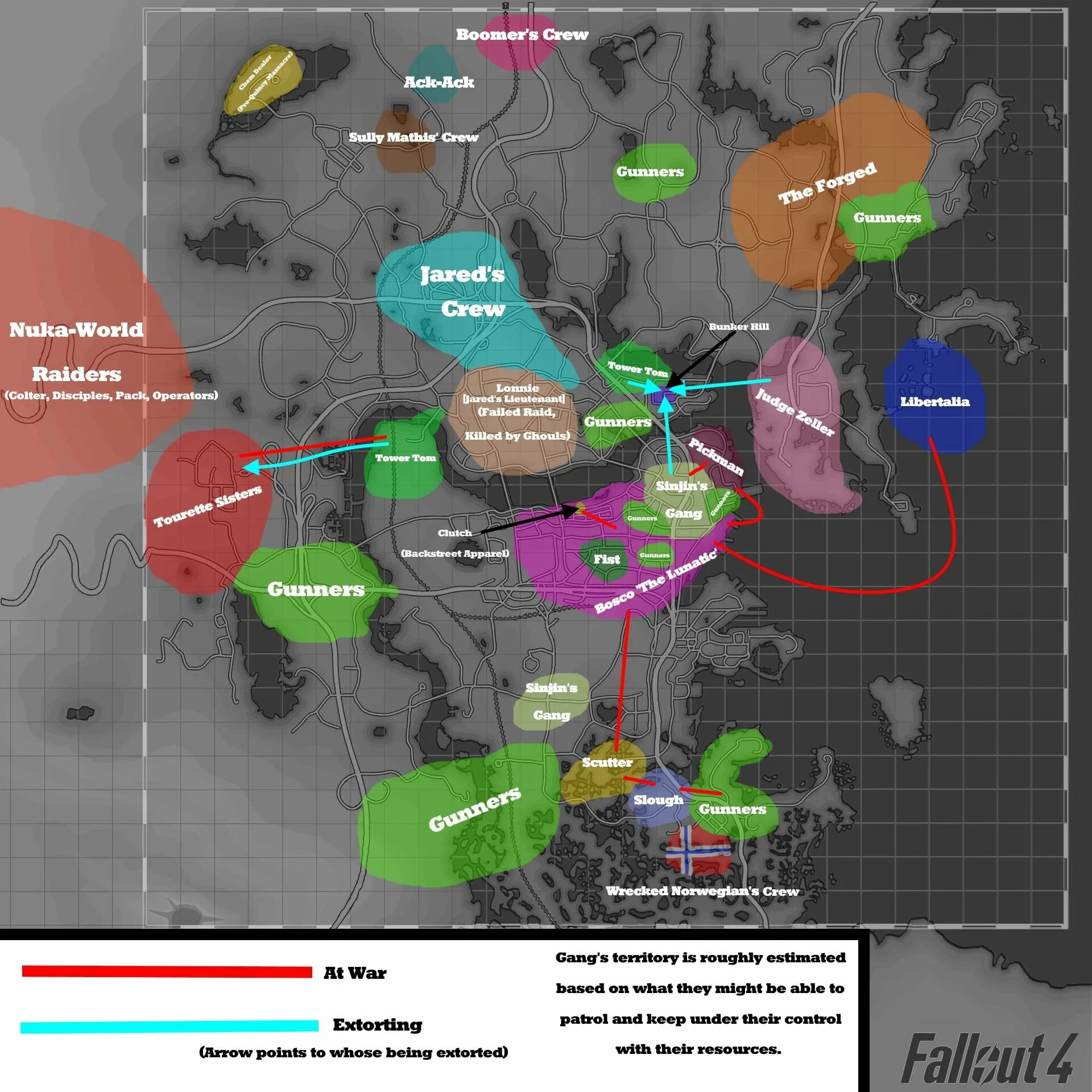 Fallout 4 распределение. Карта Содружества Fallout 4. Fallout 4 карта уровней врагов. Fallout 4 карта по уровню сложности. Вся карта фоллаут 4.