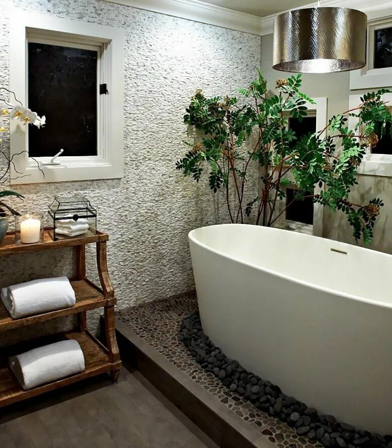 Дизайнерские Ванные комнаты. Галька в ванной декор. Галька в интерьере ванной. Ванная отделанная камнем. Чем можно покрыть ванную комнату