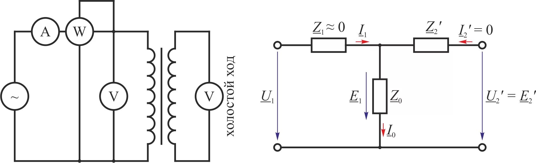 Схема опыта холостого хода однофазного трансформатора. Схема испытания трансформатора при опыте холостого хода. Принципиальные схемы холостого хода. Схема опыта холостого хода трансформатора.