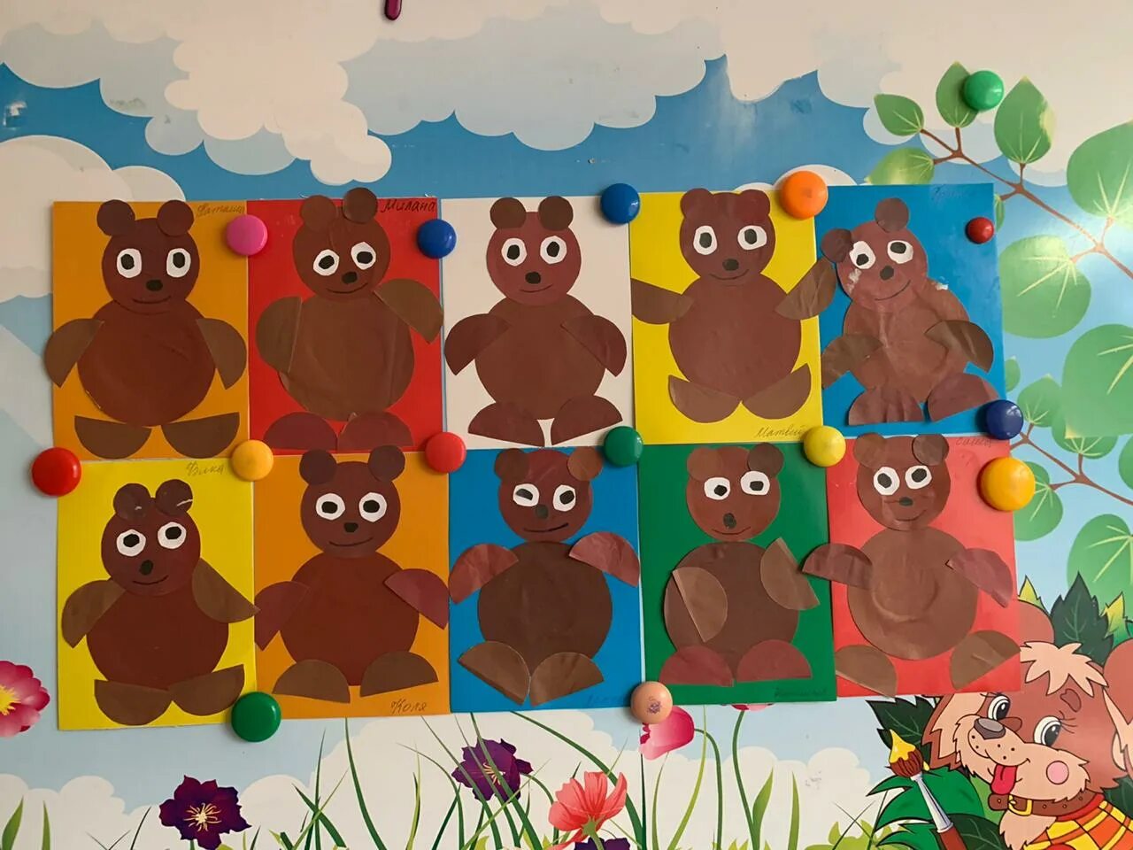 аппликация белый медведь в средней группе. день медведя в ясельной группе. аппликация "сказки". аппликация медведь младшая группа. рисование в средней группе.