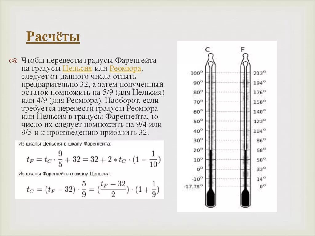 40 градусов по шкале фаренгейта