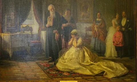 Картина журавлева перед венцом