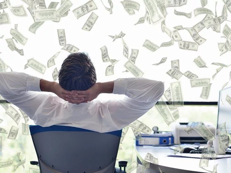 Do one s job. Хвастается деньгами. Well paid job. High salary job. Highly paid jobs.
