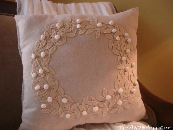 Burlap bow pillow cover in natural burlap 18x18 Schleifenkissen, Basteln mit jut