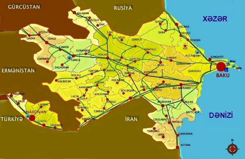 Карта азербайджана с городами на русском языке. Азербайджан на карте. Гянджа на карте азербайджана. Азербайджан на карте. Баку какая область.