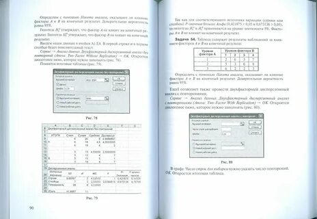 Анализ с помощью excel