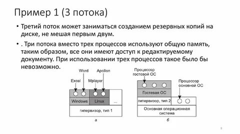 Пример потоков