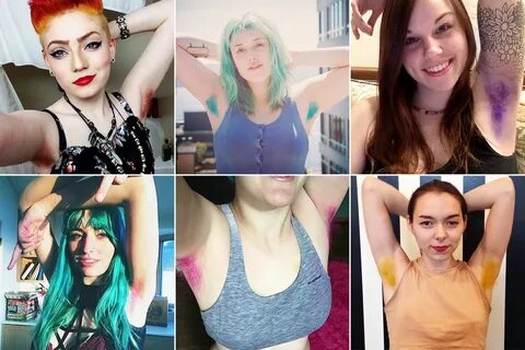 Women dyeing their armpit hair is now a thing -- The latest trend in hair c...
