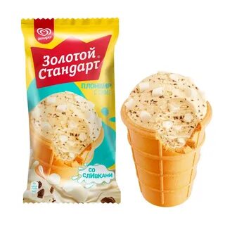 Мороженое с крошкой печенья