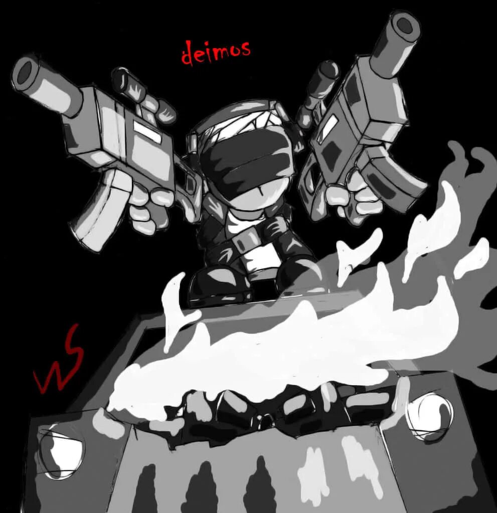 Less madness. Деймос madness combat. деймос madness combat art. деймос мендес комбат.
