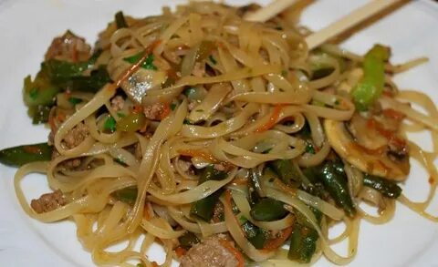 Рис макароны овощи