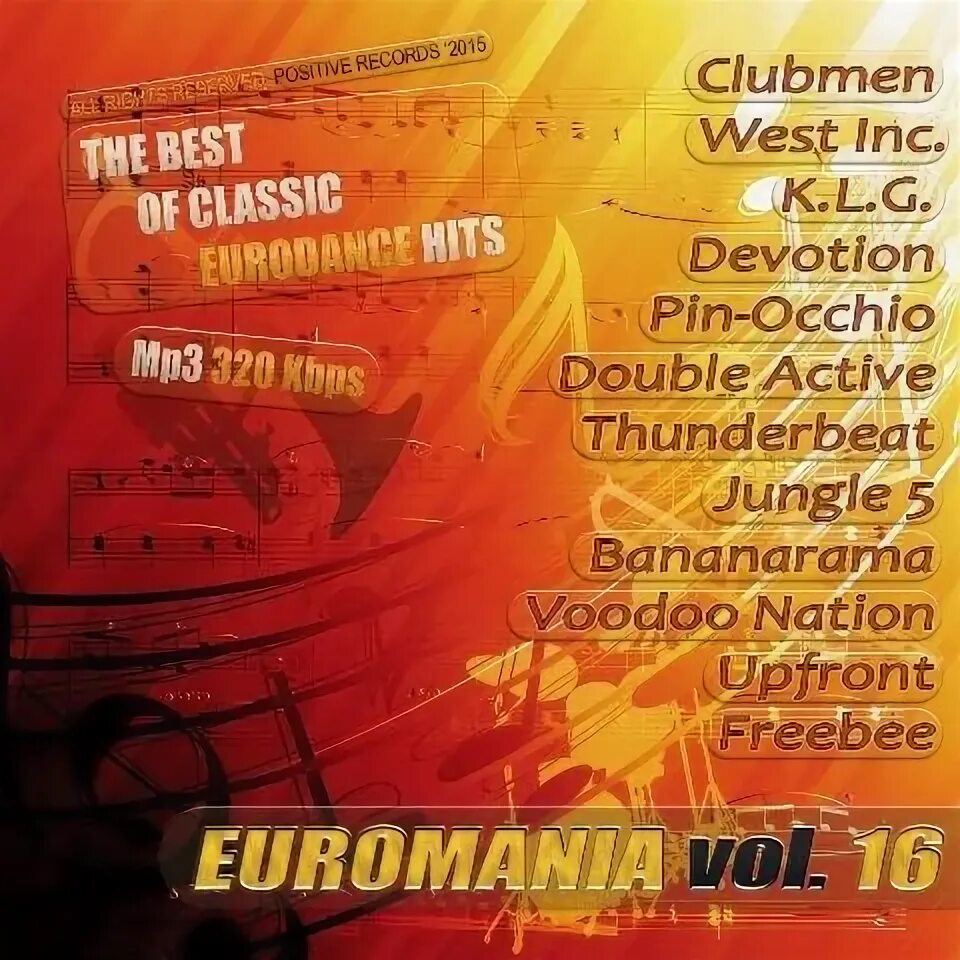 Музыкальный сборник. Фото евродэнс исполнителей. Euromania vol. 1 (2014). 11.