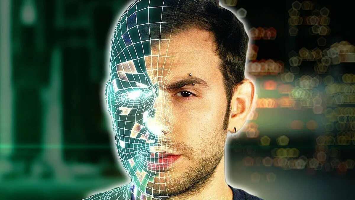 Цифровой человек. Фон для презентации по психологии. Digital person. Искусственный интеллект. Digital person.