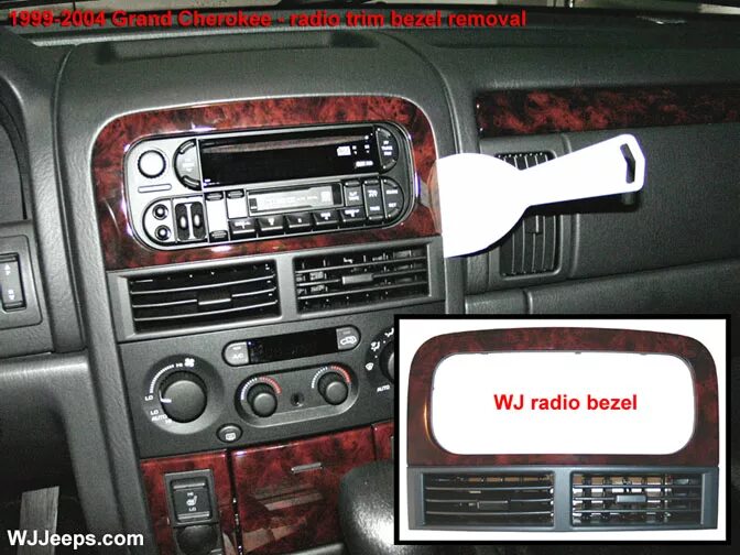 Как снять магнитолу jeep grand cherokee 2011г 2 din магнитола. Jeep Grand Cherokee (WJ), 4,7 л, 2002 года своими руками DRIV