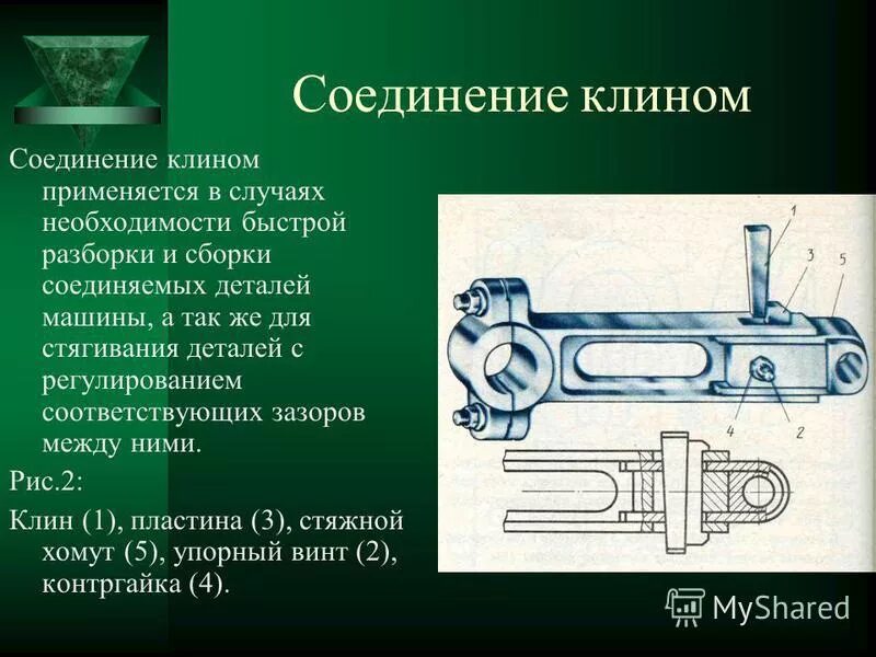 Механические соединения деталей