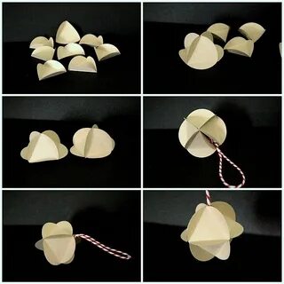 Как сделать новогоднюю игрушку из бумаги