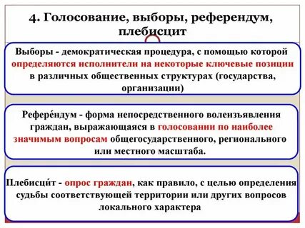 Выборы в сравнении с референдумом предполагают