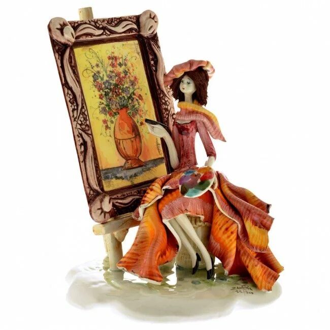 Художница фигурка. Статуэтка художница фарфоровая. Статуэтка девочка художница. Статуэтка художница. Статуэтка художница.