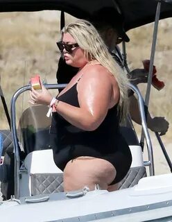 Gemma showed off her beach body in the swimsuitCredit. 