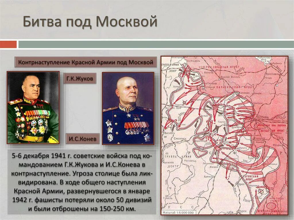 Контрнаступление советских войск в битве под Москвой. Битва за Москву 1941. Военачальники битва за Москву 1941 1942. Битва за Москву наступление советских войск. Тест по истории битва за москву