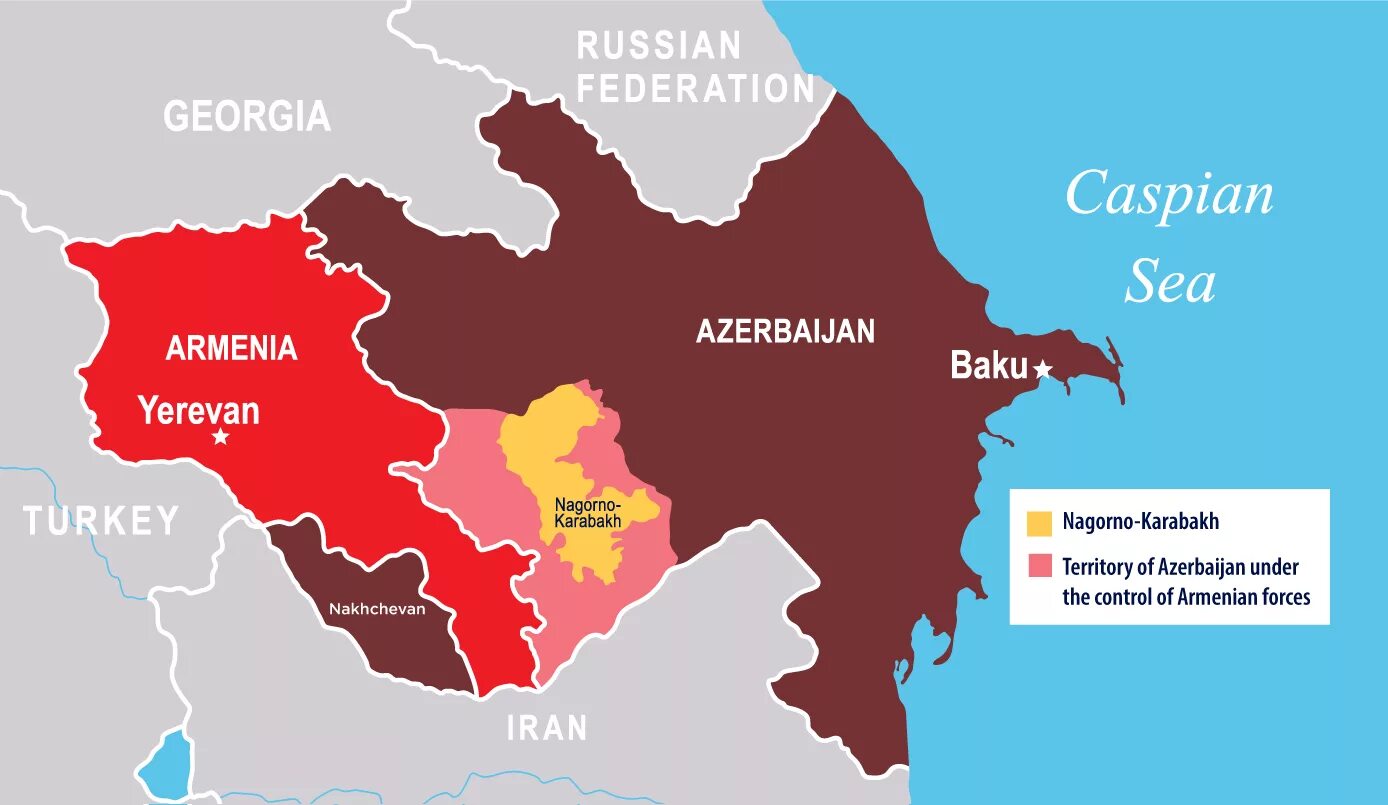 Карта Армении и Азербайджана. Территория Азербайджана. Граница Армении и Азербайджана на карте.