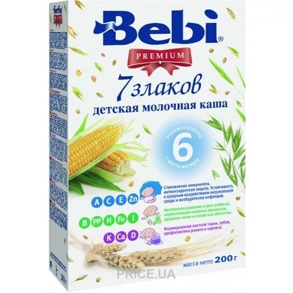 Молочно злаковая. Bebi Premium с 6 месяцев 200gr. Беби мультизлак 7 каша. Молочная кашам7 злаков. Каша детская 7 злаков.