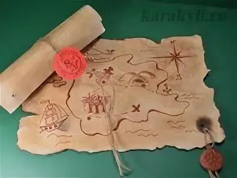 Как сделать древнюю карту