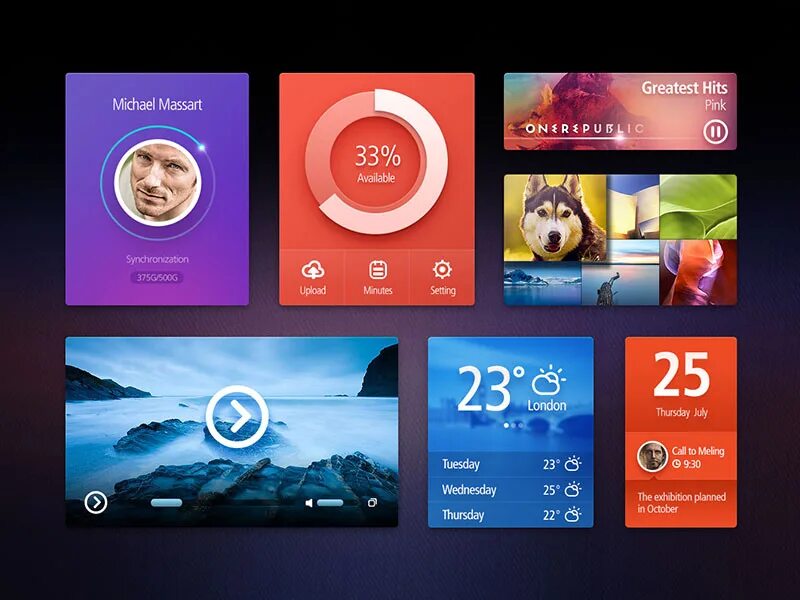системные виджеты для андроид. красивый интерфейс. виджет ui. виджет андроид. шаблоны виджетов.