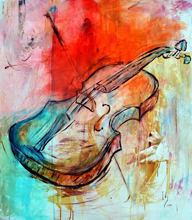 Music painting. Скрипка абстракция. Картина музыкальные. Музыкальные инструменты в современной живописи. Картины музыкальной живописи.
