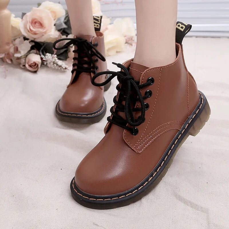 Casual Low Round Toe Leather Winter Shoes - Mavigadget