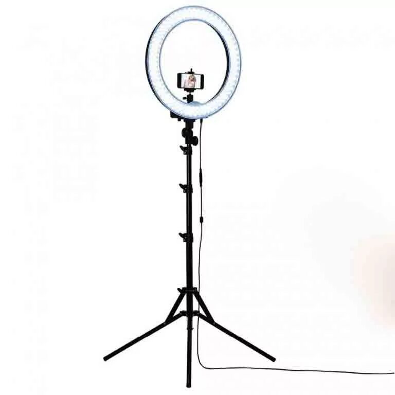 Лампа для съемок. Штатив для кольцевой лампы, высота 210 см (SBL-TTS-2.1)/30. Штатив для кольцевой лампы _Noname. Лампа на стойке для фотосъемки. Кольцевая лампа на подставке.