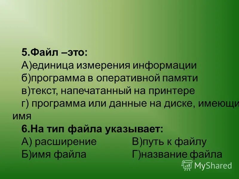 Имя файла свойства файла тип приложение размер дата создания. Каким знаком отделяется расширение от имени файла?. Тип файла proba bmp. Укажите тип файла proba. Параметры файла.