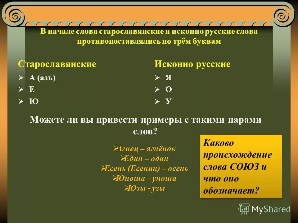 Приметы сиарославянизма. Признаки старославянизмов. Подобрать исконно русские слова. Какие слова являются старославянизмами. Какие слова являются старославянизмами.