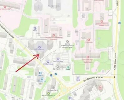 Карта одинцово маршала бирюзова