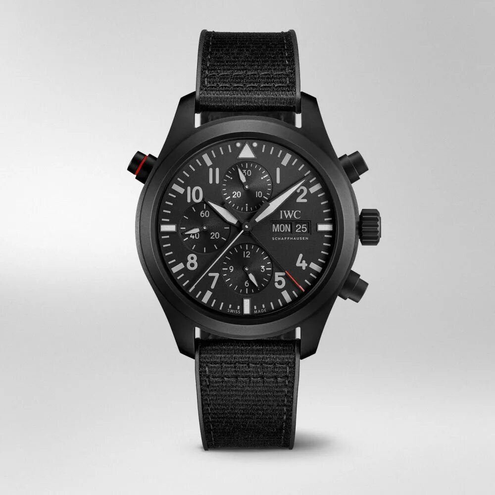 Часы double. Iwc pilot’s watch double chronograph. iwc ceratanium. iwc top gun double chronograph. наручные часы iwc iw388007.