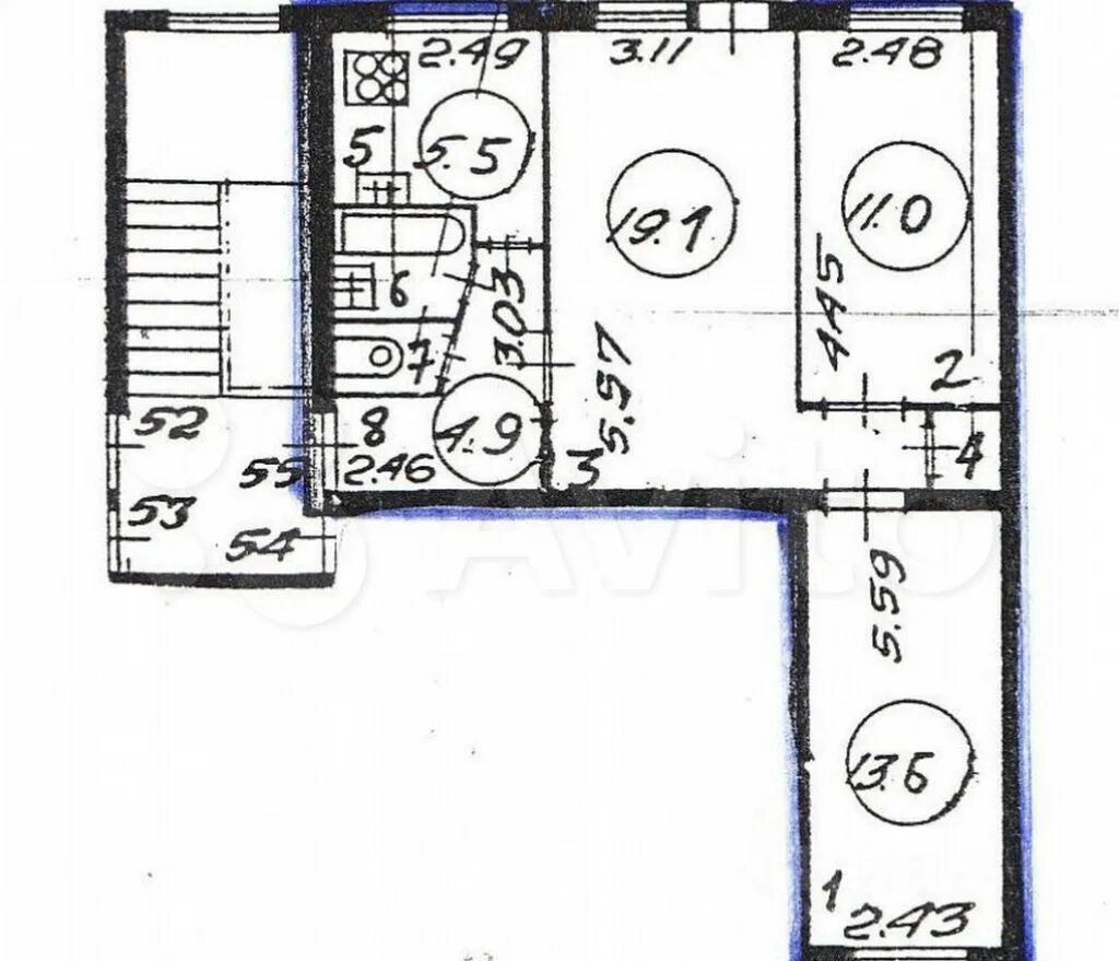 Продажа трёхкомнатной квартиры Красногорск, Железнодорожная улица 25А, цена 6999