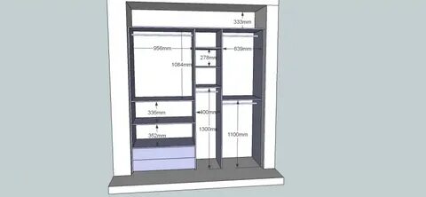 Шкафы купе частями