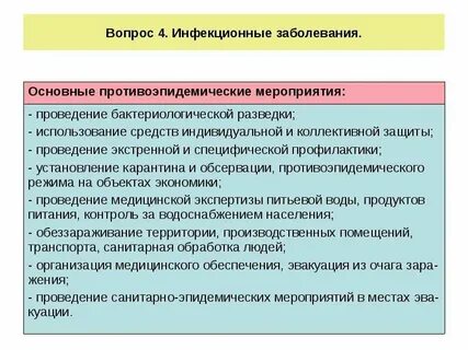 Защита населения от инфекций