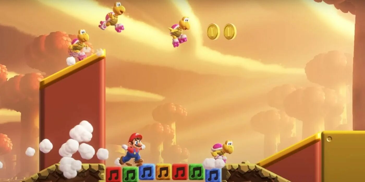 Mario wonder уровни